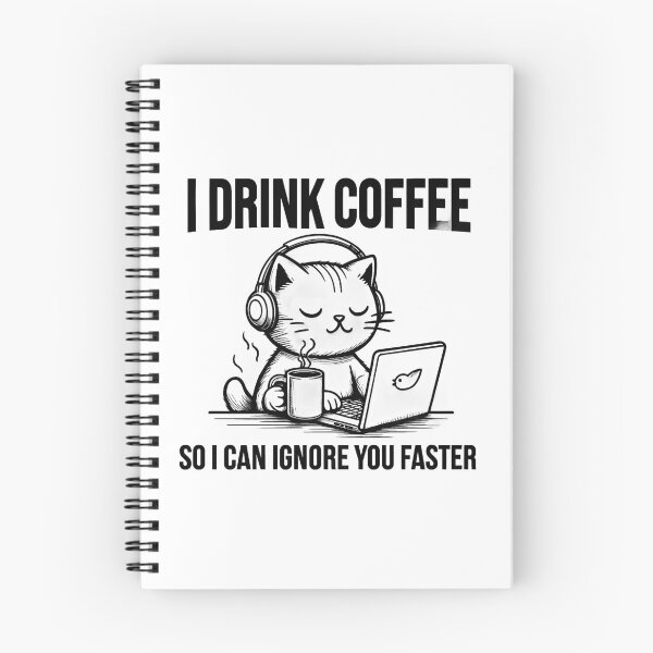 Item preview, I drink coffee so I can ignore you faster designed and sold by Tees16.