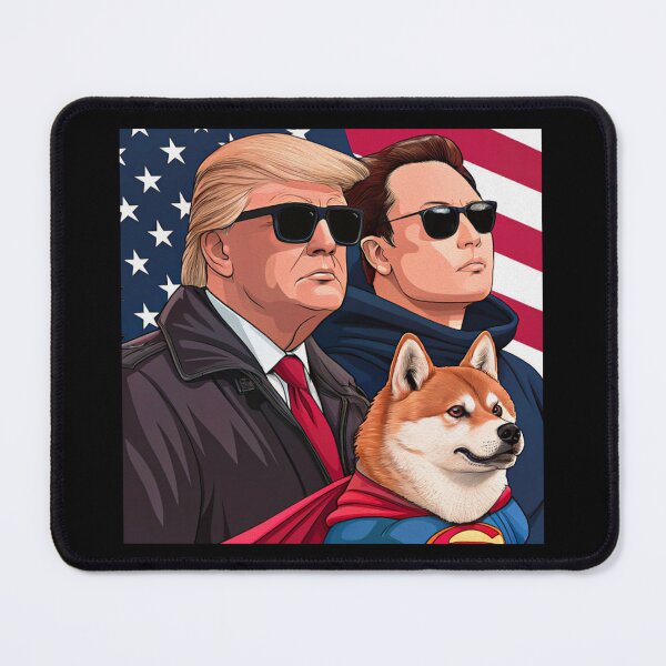 Item preview, DOGE Donald Trump Elon Musk Shiba Inu designed and sold by plushism.
