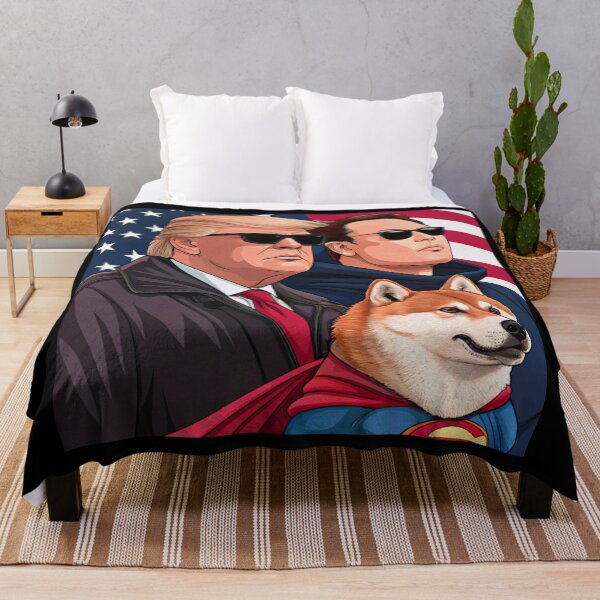 Item preview, DOGE Donald Trump Elon Musk Shiba Inu designed and sold by plushism.