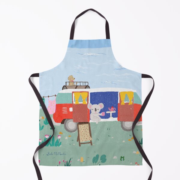 Item preview, Whimsical Travel Beach Camper Van with Animals by Suki McMaster designed and sold by Suki McMaster.