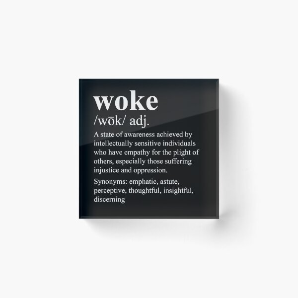Artikelvorschau, Woke Definition Progressiver Aktivist entworfen und verkauft von The Junto Shop.