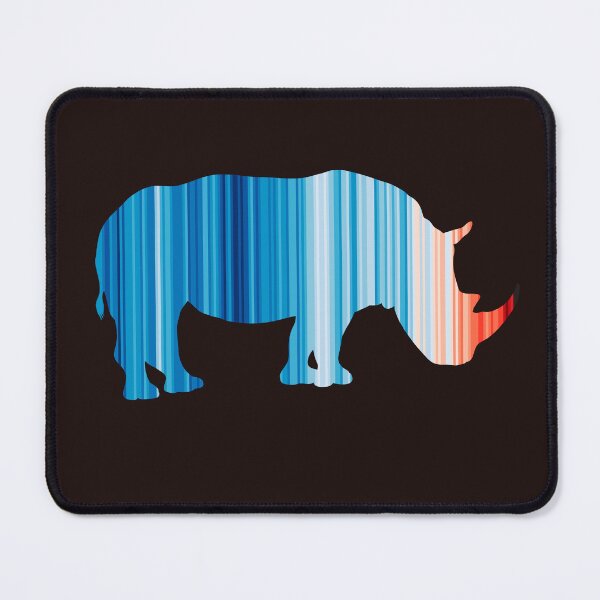 Item preview, Climate Change Stripes - Rhino outline designed and sold by Frank J. Art.