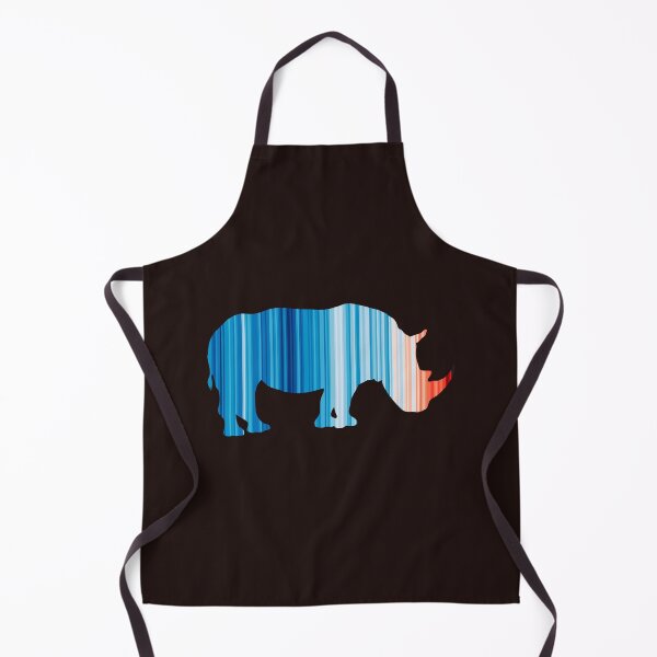 Item preview, Climate Change Stripes - Rhino outline designed and sold by Frank J. Art.