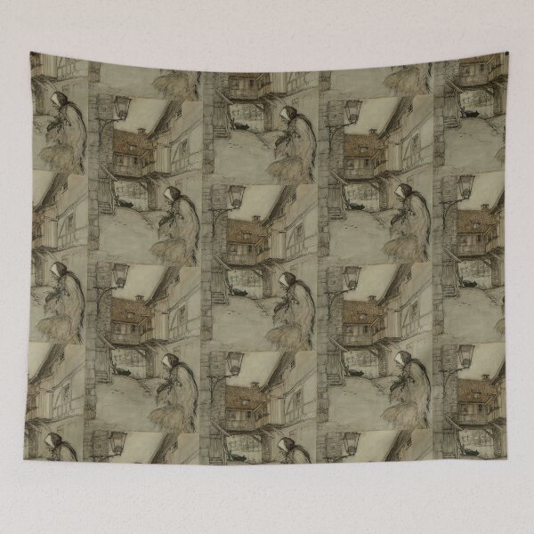Item preview,  Arthur Rackham  There was an Old Woman Who Lived in a Village designed and sold by TeeARTHY.
