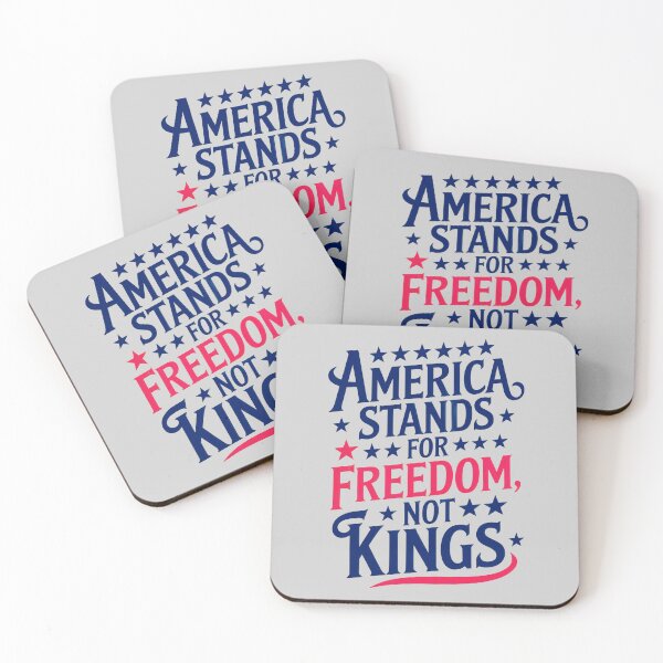 Item preview, America Stands For Freedom, Not Kings: Liberty For All designed and sold by elynne9.