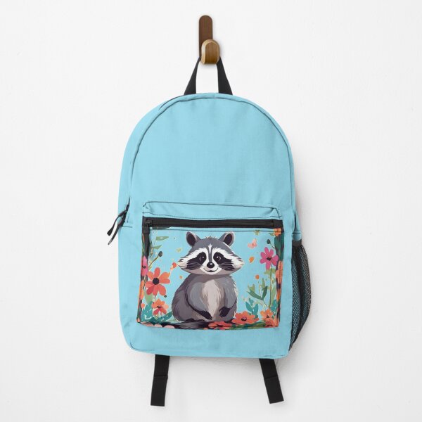 Item preview, Racoon Amongst The Flowers. designed and sold by Daemolitia Designs.