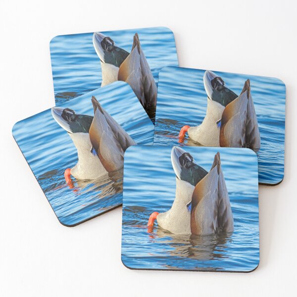 Item preview, Bottoms up duck in lake designed and sold by lisavonbiela.