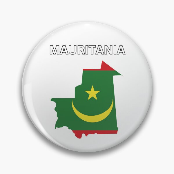 Item preview, Mauritania  Flag Map Design designed and sold by atomstartup.