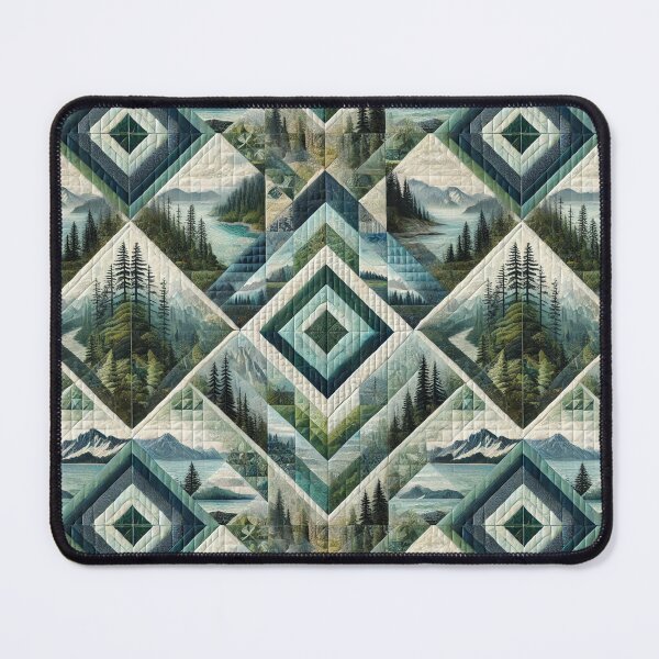 Item preview, Evergreen Coast Quilt: Seamless Oregon-Inspired Pattern designed and sold by Meta2Physical.