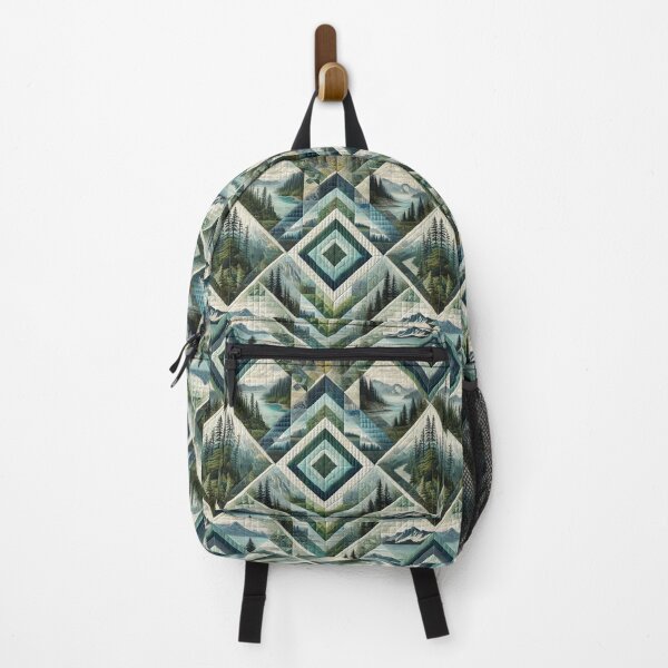 Item preview, Evergreen Coast Quilt: Seamless Oregon-Inspired Pattern designed and sold by Meta2Physical.