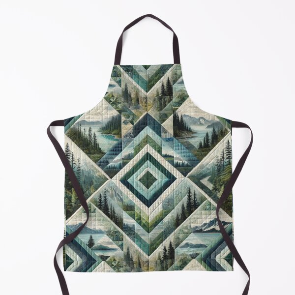 Item preview, Evergreen Coast Quilt: Seamless Oregon-Inspired Pattern designed and sold by Meta2Physical.