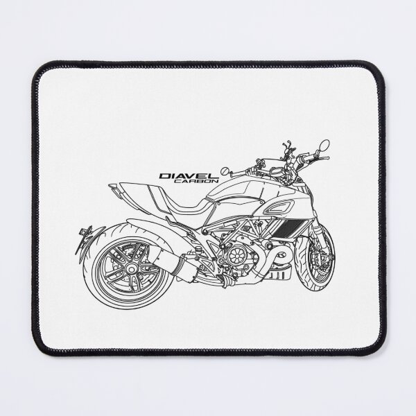 Aperçu de l'œuvre moto ducati diavel lineart créée et vendue par sketchjuny.