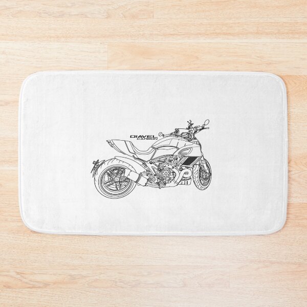 Item preview, ducati motorcycle diavel lineart designed and sold by sketchjuny.