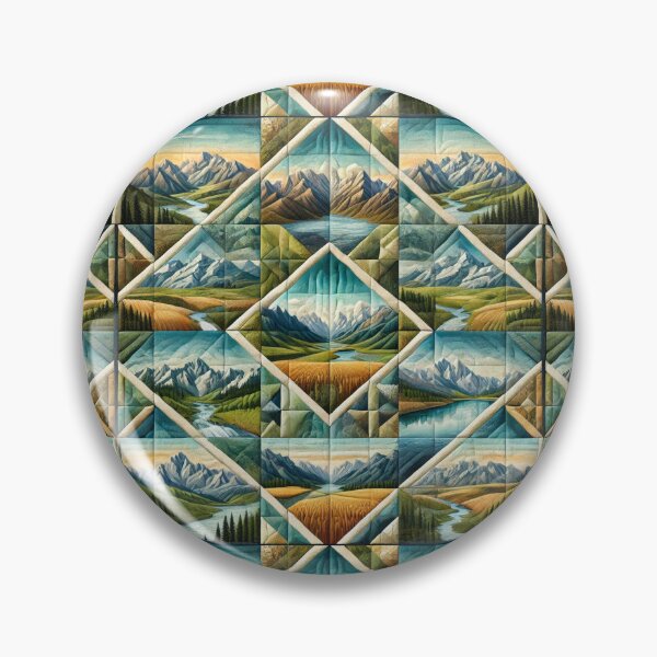 Item preview, Mountain Valley Quilt: Seamless Idaho-Inspired Pattern designed and sold by Meta2Physical.