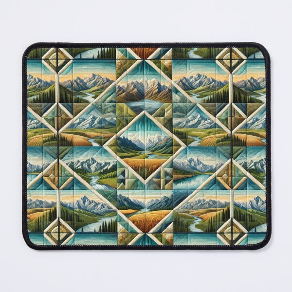 Item preview, Mountain Valley Quilt: Seamless Idaho-Inspired Pattern designed and sold by Meta2Physical.