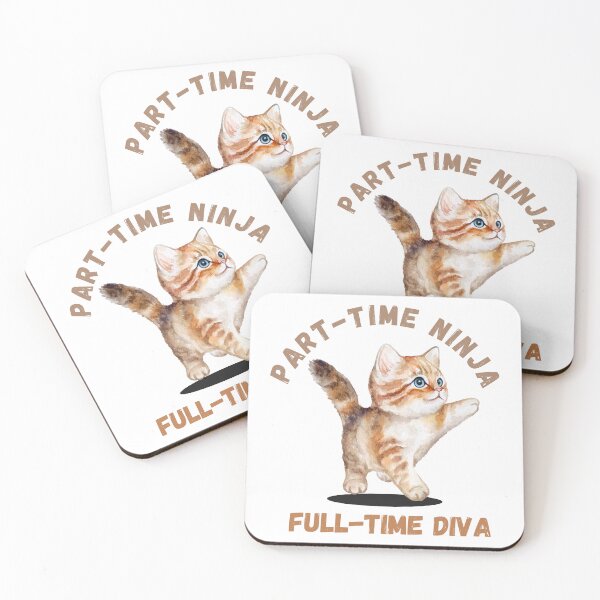 Item preview, PART-TIME NINJA FULL-TIME DIVA designed and sold by DanaTees.