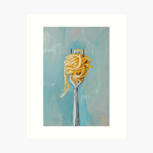 Item preview, Spaghetti Pasta on Fork designed and sold by Nova~Prints.