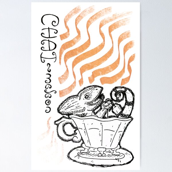 Item preview, Punimal Café: Chaimeleon designed and sold by iamwafflesaurus.