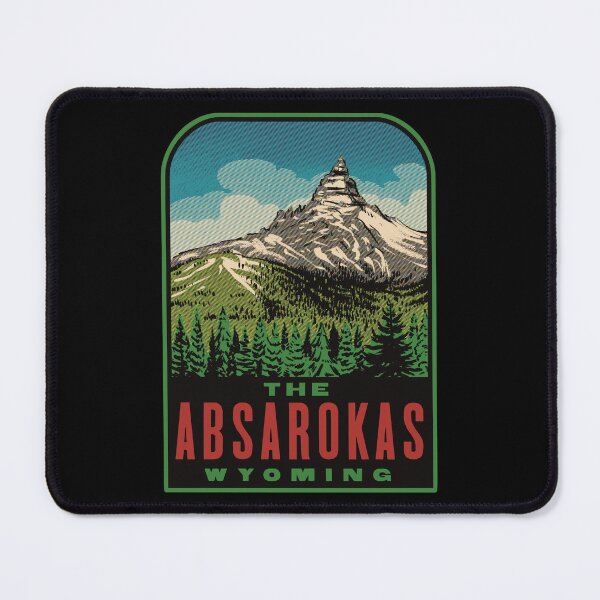 Item preview, The Absarokas Mountains Wyoming Retro designed and sold by HalpinDesign.