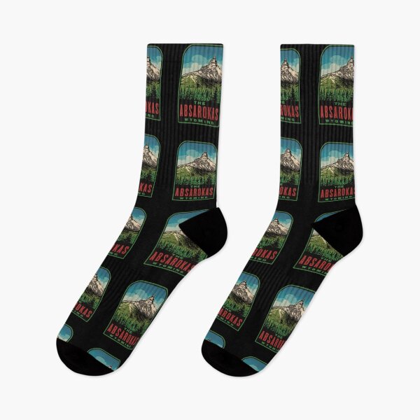 Item preview, The Absarokas Mountains Wyoming Retro designed and sold by HalpinDesign.