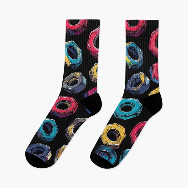 Item preview, Colorful Nuts Pattern | Industrial Pop Art designed and sold by MysticArtisan.
