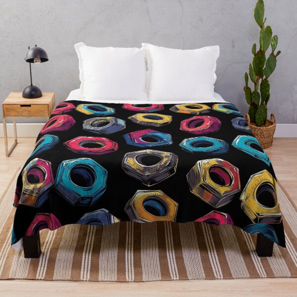Item preview, Colorful Nuts Pattern | Industrial Pop Art designed and sold by MysticArtisan.