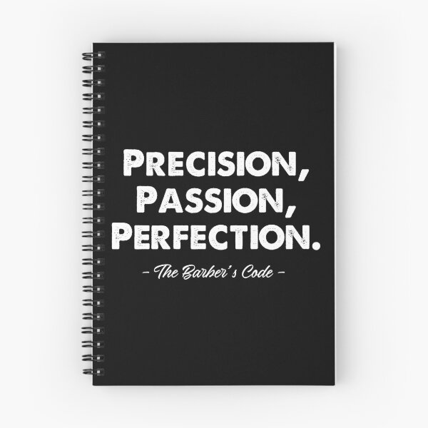 Item preview, PRECISION, PASSION, PERFECTION – THE BARBER'S CODE designed and sold by Monochromaniaus.