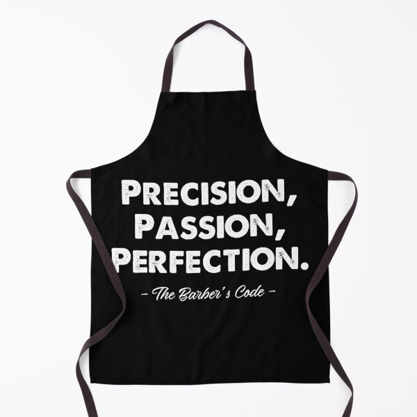 Item preview, PRECISION, PASSION, PERFECTION – THE BARBER'S CODE designed and sold by Monochromaniaus.