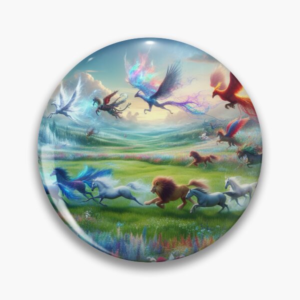 Item preview, Mythical Creature Landscape Painting designed and sold by 2ndSketch.