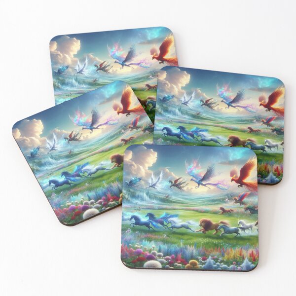 Item preview, Mythical Creature Landscape Painting designed and sold by 2ndSketch.