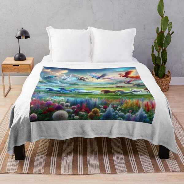 Item preview, Mythical Creature Landscape Painting designed and sold by 2ndSketch.