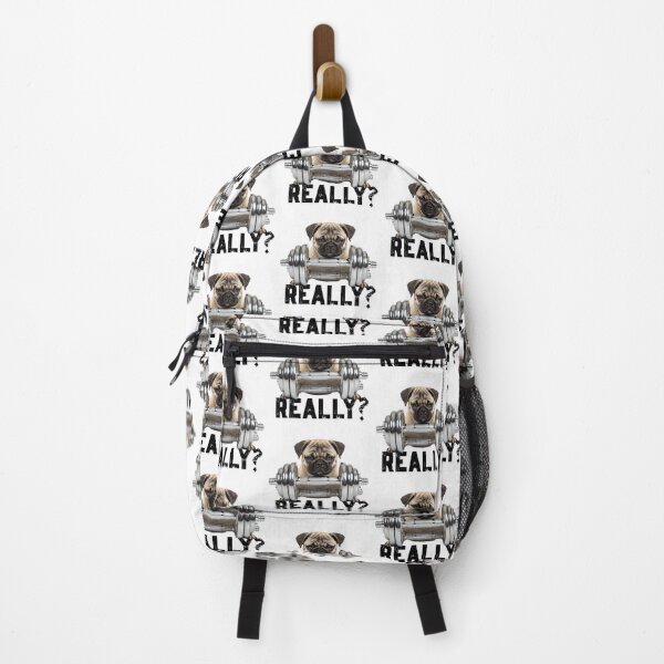 Item preview, Copy of Sarcastic funny pug with dumb bell  designed and sold by Positivet21.