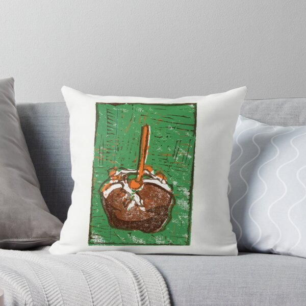Item preview, Caramel apple block print designed and sold by ACaldwellDesign.