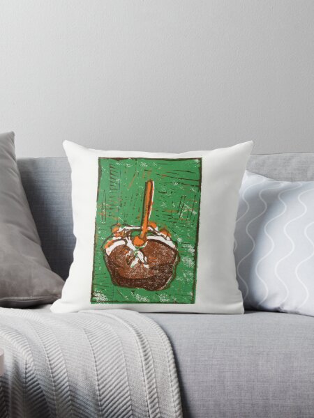 Item preview, Caramel apple block print designed and sold by ACaldwellDesign.