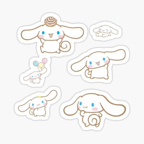 Artikel-Vorschau von Süßes Sanrio Cinnamoroll Aufkleberset, designt und verkauft von The Artful Nook.