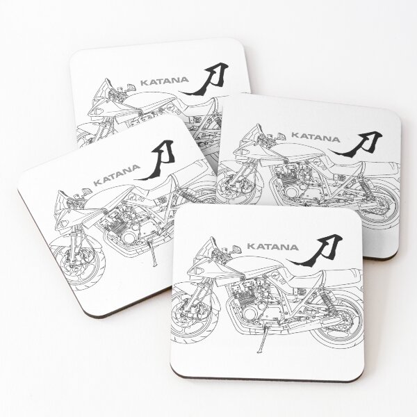 Item preview, motorcycle suzuki 1980 katana line art designed and sold by sketchjuny.