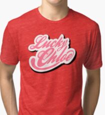 Lucky Chloe Logo Tri-blend T-Shirt