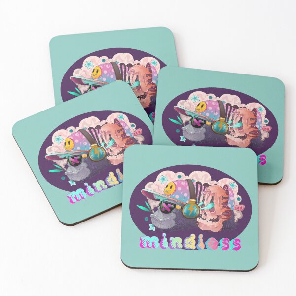 Item preview, Mindless 2.0 Smokey gorilla with pink skull designed and sold by Franco Moody.