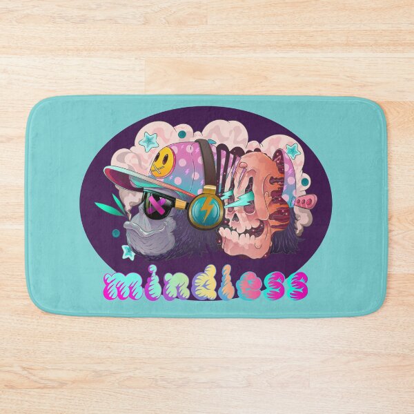 Item preview, Mindless 2.0 Smokey gorilla with pink skull designed and sold by Franco Moody.