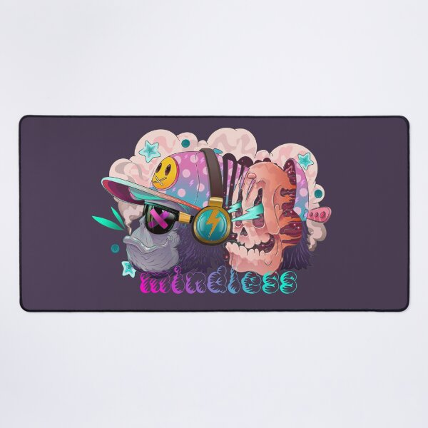 Item preview, Mindless 2.0 Smokey gorilla with pink skull designed and sold by Franco Moody.