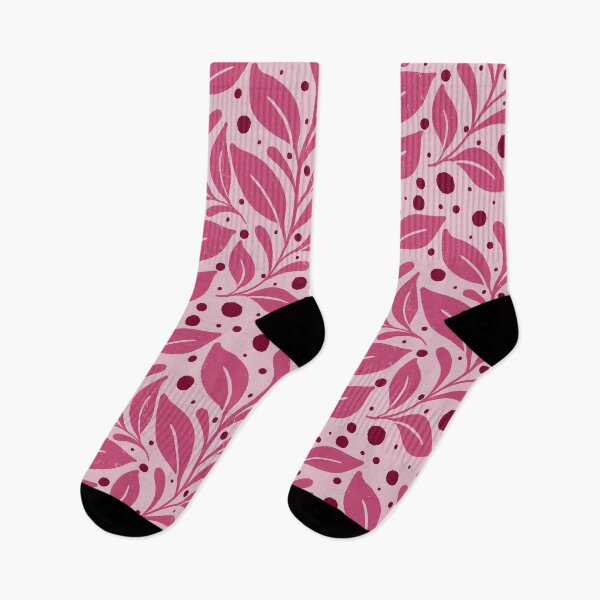 Item preview, Curvy leaves in Baby Pink  designed and sold by kalaauniverse_art_studio.