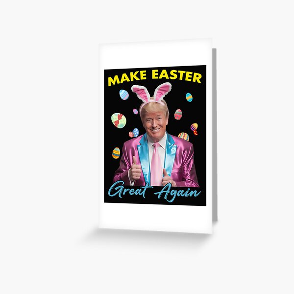 Item preview, Make Easter Great Again Funny Trump Bunny Spring Hunt Eggs  designed and sold by TalalosART.