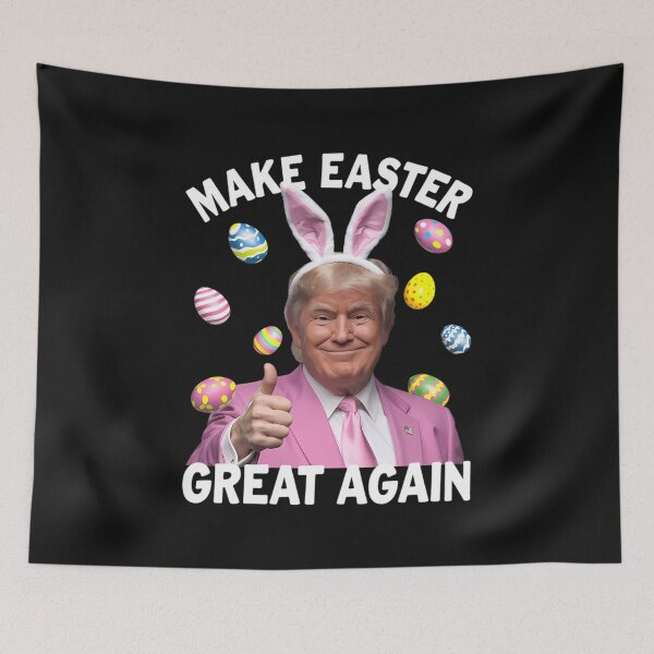 Item preview, Make Easter Great Again Funny Trump Bunny Spring Hunt Eggs  designed and sold by TalalosART.