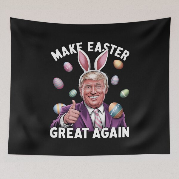 Item preview, Make Easter Great Again Funny Trump Bunny Spring Hunt Eggs  designed and sold by TalalosART.