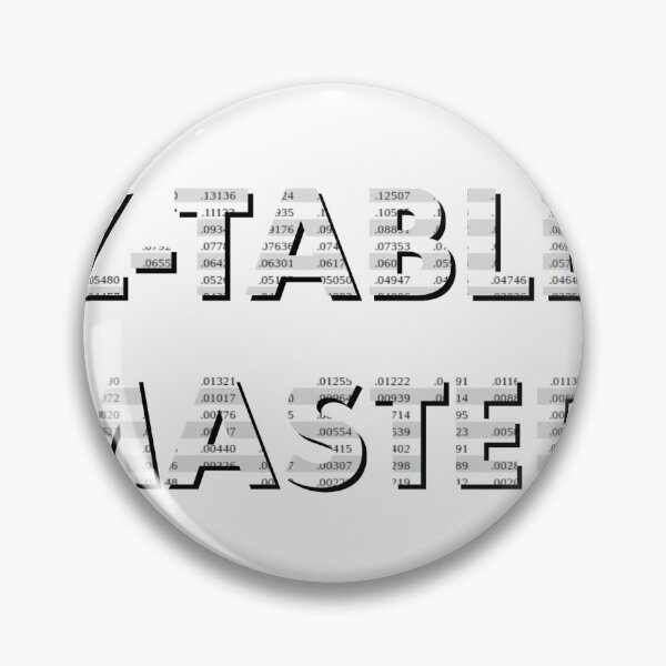 Item preview, Z TABLE MASTER STATISTICS designed and sold by americasgottalentshop agt.
