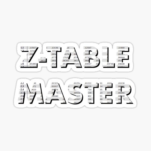 Item preview, Z TABLE MASTER STATISTICS designed and sold by americasgottalentshop agt.