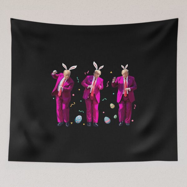 Item preview, Happy Easter Bunny Spring Hunt Eggs Rabbit Funny Trump Dance  designed and sold by TalalosART.