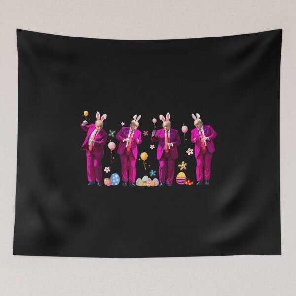 Item preview,  Happy Easter Bunny Spring Hunt Eggs Rabbit Funny Trump Dance  designed and sold by TalalosART.