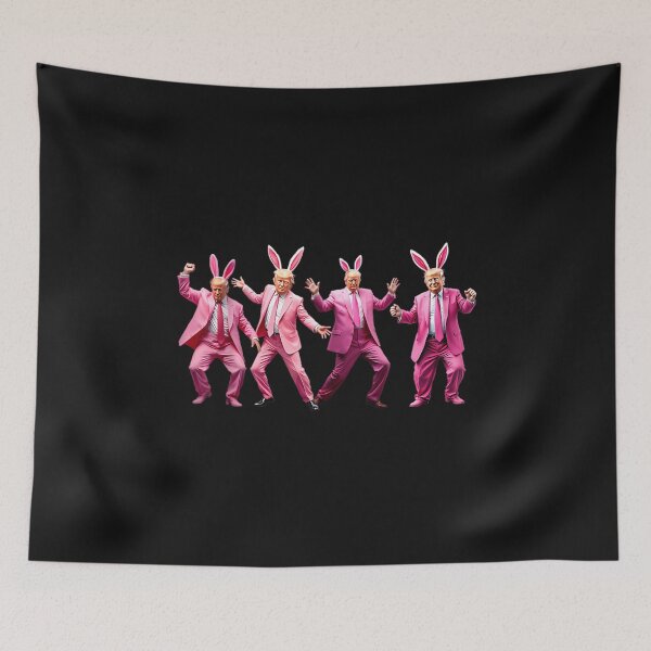 Item preview, Happy Easter Bunny Spring Hunt Eggs Rabbit Funny Trump Dance  designed and sold by TalalosART.