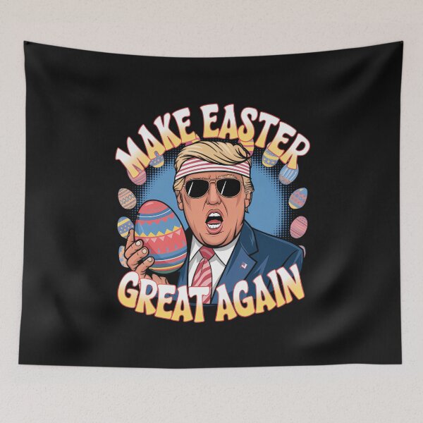 Item preview, Make Easter Great Again Funny Trump Bunny Spring Hunt Eggs designed and sold by TalalosART.